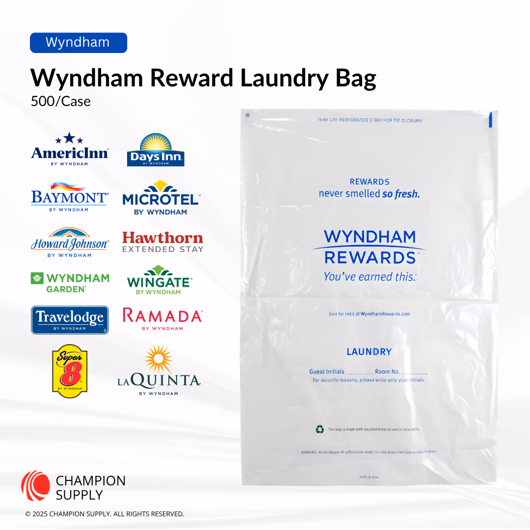 Wyndham Rewards Laundry Bags Tear Tape, Case of 1000